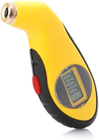 EZDIY Digital Tire Pressure Gauge. Simple to Hold and Use with Easy Grip. LCD Display. PSI 0-100. Accurate for Cars, Trucks, Motorcycles, RVs and Bicycles.