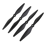 Neewer® RC Spare Part 2 Pairs 10x3.8 Black Carbon Fiber Propeller CW CCW 1038 Props For RC Quadcopter