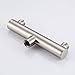 KES ALL BRASS Shower Head Double Outlet Manifold for Dual Sprayer Showering System, Brushed Nickel
