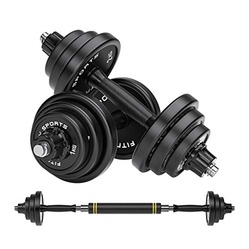 Dumbbells A Pair of Dumbbells (10KG × 2) Rubber Coated Steel