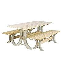 2x4basics 90182ONLMI Custom Picnic Table Kit, Sand