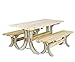 2x4basics 90182ONLMI Custom Picnic Table Kit, Sand primary