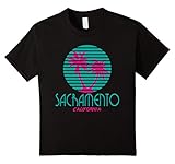 Kids Sacramento California T Shirt Retro Souvenirs 6 Black