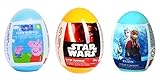 3 New Mix variety of eggs-Peppa pig, Disney frozen and star wars toy surprise eggs