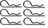 Set of 6 Replacement Retainer Spring (Clip) for Part # 85902, 4939M. Craftsman, Poulan, Husqvarna, Wizard