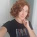 Aimole Short Curly Wigs Women's Vintage Flapper Wig 1920s Cosplay Halloween Party Daily Everyday Hair Red