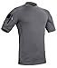 Military Moisture Wicking T-Shirt - Tactical Training Outdoor - Polartec Delta - Frogman Line by 281Z (Graphite, Medium)