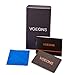 Voeons Men’s Chronograph Watches, Black Red Leather Analog Quartz Sport Casual Wrist Watch for Men