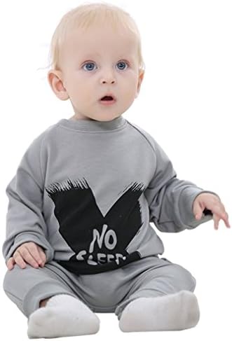 Mycloth IDGIRL Girls Boys Baby Romper Cotton Jumpsuit Clothing Outfit Spring &amp; Autumn (13-18months, Gray)