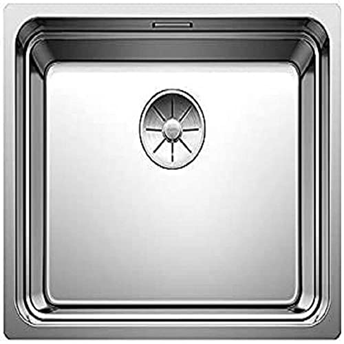 BLANCO ETAGON 500-U | Stainless Steel Sink | Installation Type: undermount Installation | for 60 cm Wide Base cabinets | Resistant to Scratches | Spacious Bowl Volume | [54x44x19.9 cm]