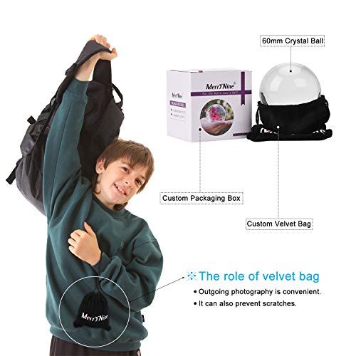 Photograph-Lens-ball-with-Pouch-K9-Crystal-Suncatchers-Ball-with-Microfiber-Pouch-Decorative-and-Photography-Accessory-60mm-with-Pouch