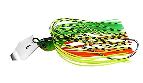 Skirted chatter bait jig head fishing lure with weedless hook 13g (MARDI GRAS)