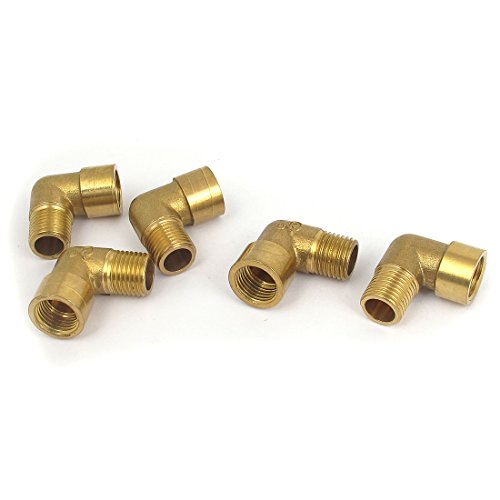 1/4BSP Male to Female Right Angle Elbow Coupler Fitting Adapter 5PCS
