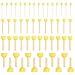Foam Paint Brushes, Arts and Crafts Supplies for Teachers (4 Sizes, 50 Pack)