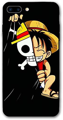SWDFFG iPhone 7 Plus iPhone 8 Plus Case- Stylish One Piece Luffy PC Slim Shockproof Flexible Back Protective Case for iPhone 7 Plus/iPhone 8 Plus