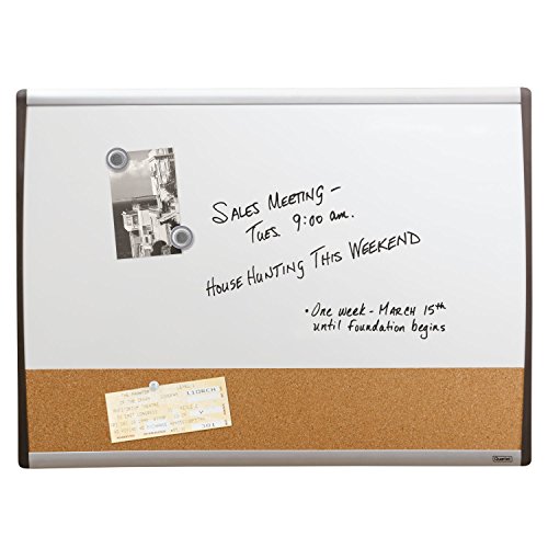 Quartet Combination Whiteboard & Corkboard, 17" x 23", Combo