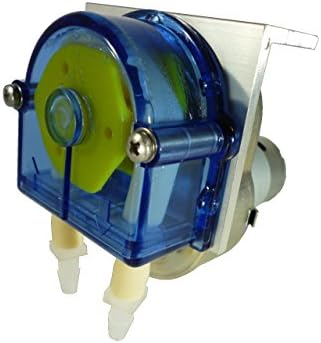 Simply Pumps PMHD216F Peristaltic Industrial Grade Self Priming Dosing Dispensing and Metering Pump with Norprene Food and Beverage Tubing, 12V DC, 40 mL/min