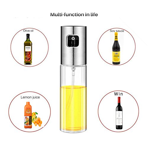 M.A.K Olive Oil Sprayer, Food-grade Glass Oil Spray Bottle Vinegar Bottle Oil Dispenser for BBQ, Making Salad, Cooking,Baking, Roasting, Grilling, Frying