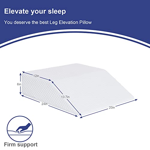 Leg Elevation Pillow Molblly Cooling Gel Memory Foam Knee Pillow High