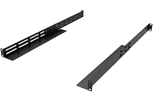 QiaoYoubang 1U Universal Rack Mount Rails- 4-Post Server Rack Shelf Rail 16-29 inches Adjustable Depth for APC HP IBM DELL Compaq