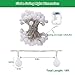 echosari [Remote & Timer 16 Feet 50 LED Outdoor Globe String Lights 8 Modes Battery Operated Frosted White Ball Fairy Light(dimmable, Ip65 Waterproof, Multicolor)