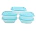 Rubbermaid 1963315 Take Alongs Quik Clik Seal 10 Piece Set Square Containers, Color May Vary