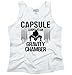 Brisco Brands Capsule Corporation Gravity Chamber Goku Dragon Ball Z Tank Top Shirt, White, Large