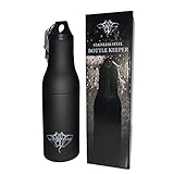 Beer Bottle Cooler By Pure Consciousness Gear - Double Walled Stainless Steel Vacuum Insulated Koozie - Fits Most 12oz Bottles - Patented Design Keeps Drinks Ice-Cold, Protected And Discreet