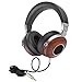 SIVGA Over Ear Headphones with in-Line Powerful Bass Music Wired Wooden Headset Soft Earmuffs for Smart Phone,Tablets,Desktop