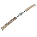 Fitian 16mm Stainless Steel Watch Band for Moto 360 2 (2nd Gen, Woman) Push-button Hidden Clasp Champagne Rose Gold Metal Silver Fit Other Smart Watches (Rose Gold)