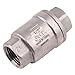 1/2 Inch Vertical Check Valve SUS304 Spring Loaded Check Valve in-line Low Cracking Pressure CF8M WOG 1000