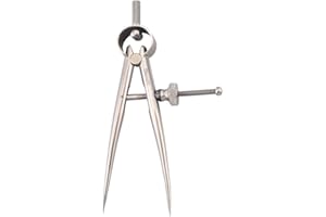 Starrett Toolmakers Spring-Type Caliper and Divider with Bow Spring and Hardened Fulcrum Stud - 3" Size and Capacity, Spring Joint Type - 277-3