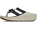 FitFlop Women's Rosita IMI-Leather Toe-Thong Sandals Flip Flop, Black, 7 M US