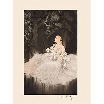 framing repro icart lily deco standard louis lady fine flowers poster dress sizes