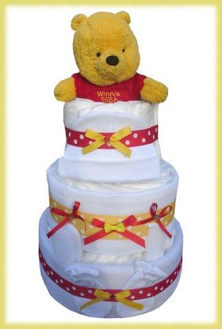 winnie the pooh nappy cake