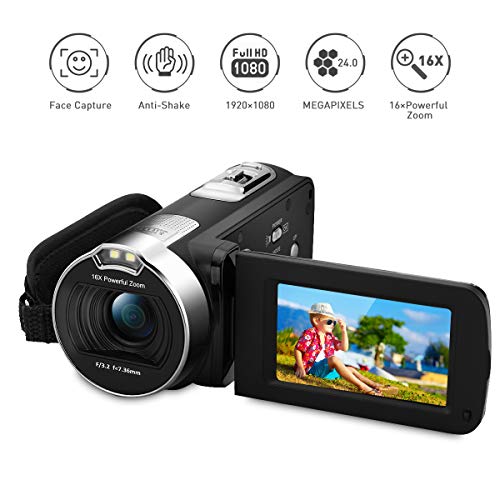 Buy PRIKIM Camcorder Digital Video Camera 1080P Full HD,24MP,16X Zoom
