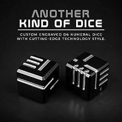 AKO DICE I - Black - Custom Metal dice Version 1 by