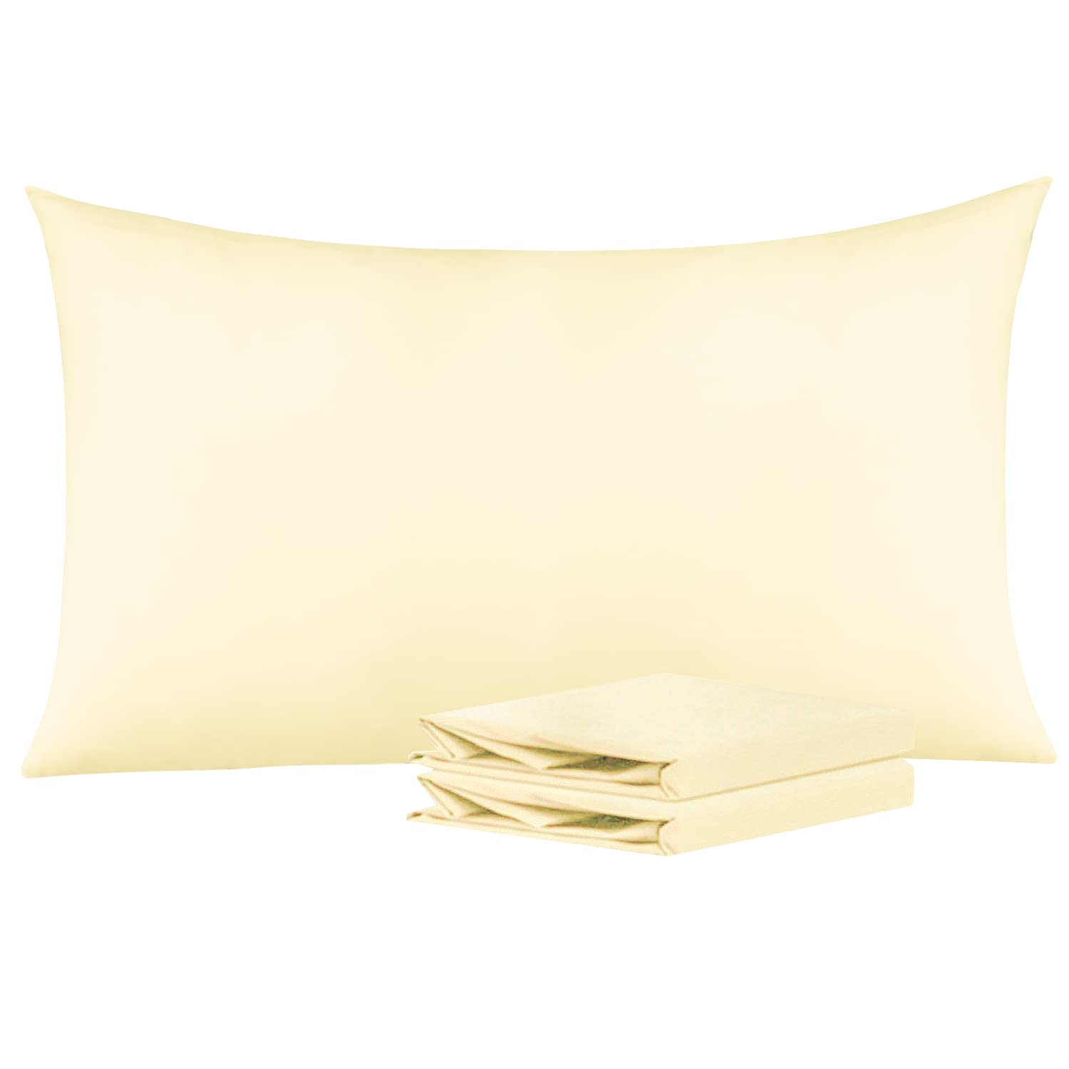 NTBAY King Pillowcase Set - 2 Pack Brushed