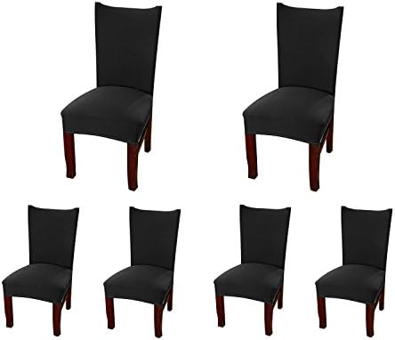 Jiuhong Stretch Removable Washable Short Dining Chair Protector Cover Slipcover (6, Style 33)