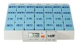 MedGlider 7 Day x 4 Large Capacity Pill Box with Med Timer. e-pill Weekly Pill Box Organizer Center for Medications, Supplements, and Vitamins. Popular e-pill 4 Alarm Timer included.