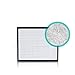 Alen BreatheSmart FIT50 HEPA-Silver Replacement Filter to Remove Allergens, Asthma and Bacteria (FF50-Silver-Carbon-4, 4-Pack)