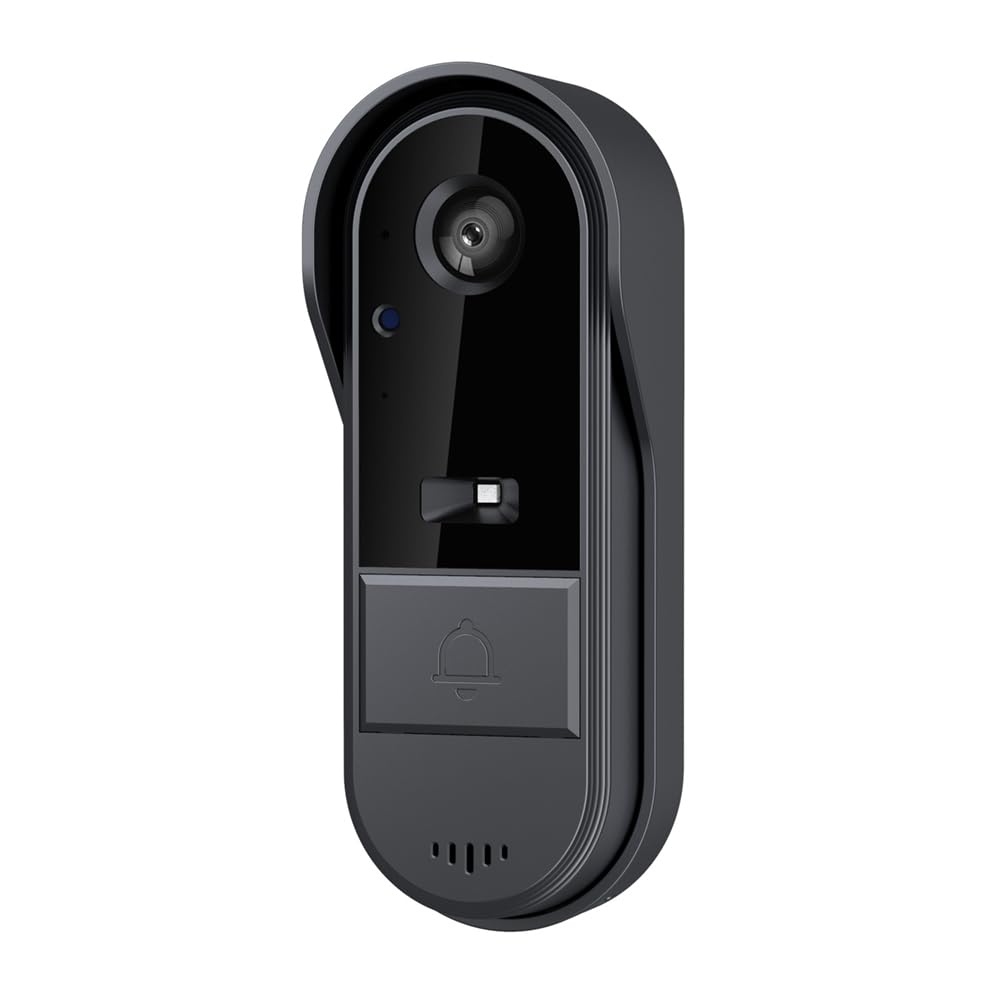 Matybobe Smart Doorbell Ring Door Camera Wireless Intelligent Video Bell Camera 125 Degree Wide-angle Lens Bidirectional Visual Intercom Doorbell Night Vision One-button Wake-up for Villa Home Office