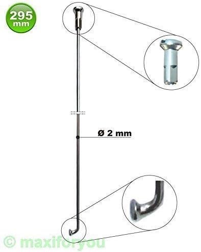 spoke W01290300 Nirosta Bicycle 18/8 Japanese Steel 295 mm – (x1)