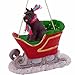 Black Schnauzer Dog in Sleigh Christmas Ornament New