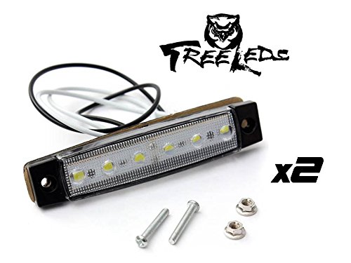Tree Leds Marine Led Light Courtesy & Utility Strip for Boats 12 Volts White Lens (Pack of 2)