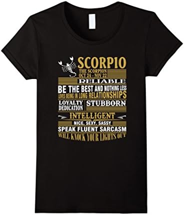 Womens Scorpio thing, Scorpio fact, Zodiac Scorpio Shirts XL Black