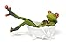 Sudopo Novelty Frog in Clawfooted Bathtub Figurine, 6W