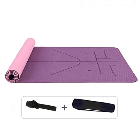 Esterilla de yoga antideslizante ecológica, alineación ...
