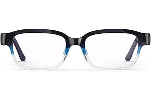 AMAZON ECHO & ALEXA Echo Frames (2nd Gen) | Smart audio glasses with Alexa | Pacific Blue with blue-light-filtering lenses