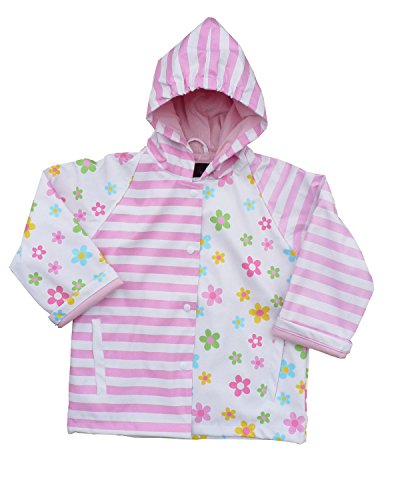 Foxfire for Kids Little Girls Posies Raincoat 3T Pink